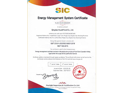 能源管理體系認證證書英文版
